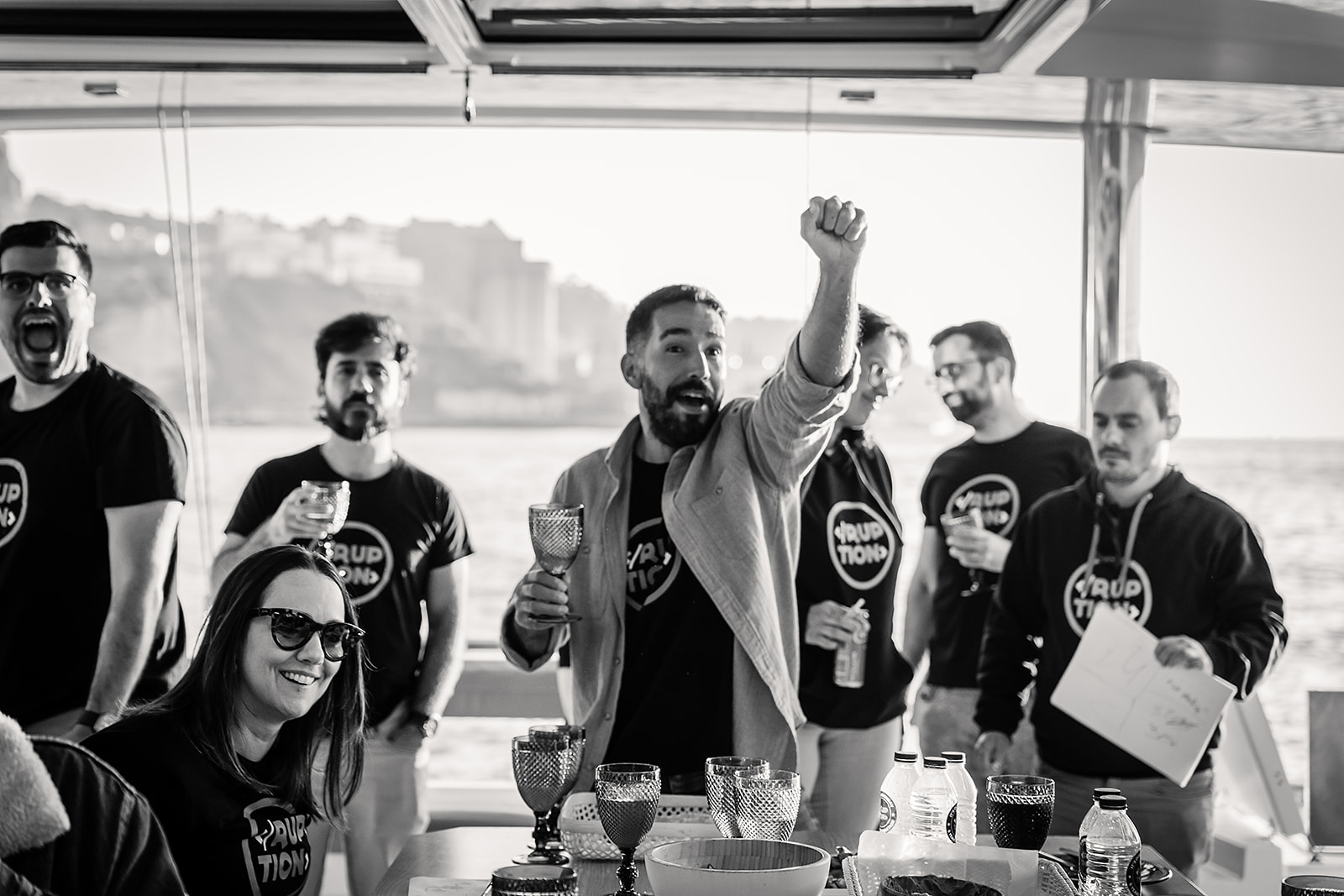 Ruption team celebrating the company’s 6th anniversary milestone.